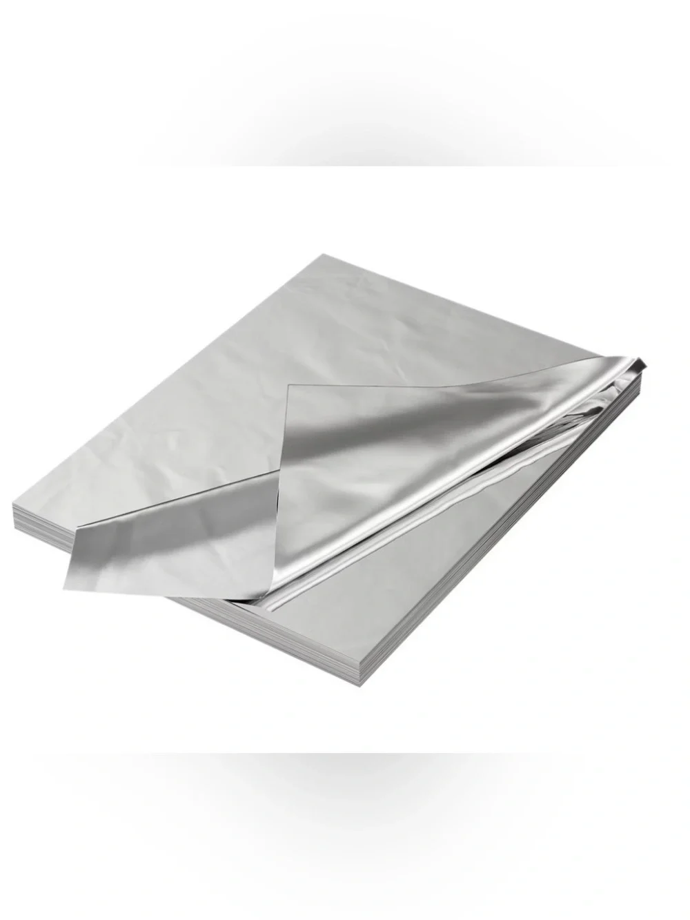 10 Sheets Silver Tissue Papers 20”x20” For Gift Wrapping